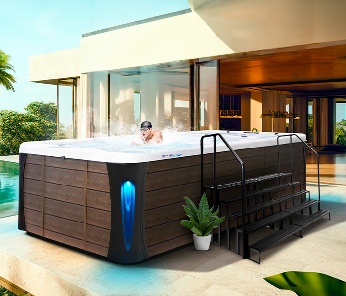 Calspas hot tub being used in a family setting - Miami Gardens